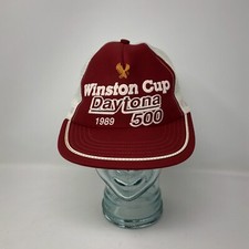1989 Winston Cup Daytona 500 Trucker Hat Mesh Snapback Ball Cap USA Vintage