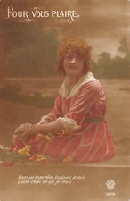 CPA- Fantaisie photo d'Art - Femme - série 1279 (120147)