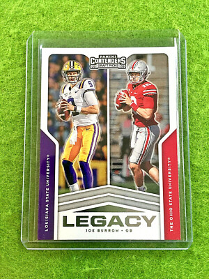 JOE BURROW LEGACY ROOKIE CARD LSU OHIO STATE 2020 Contenders BENGALS