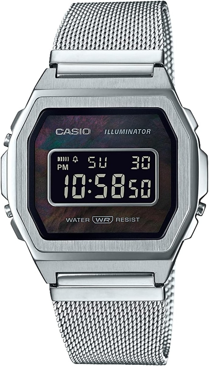CASIO A1000M-1BJF Standard Premium Series Unisex Silver