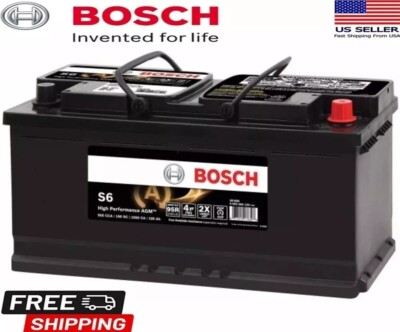 New Battery BOSCH AGM Valve Regulated BCI Group 95R CCA 950 190 Reserve Capacity