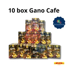 GanoCafe Ganoderma 3-in-1 Coffee 10 Boxes Bundle, 20 Sachets Each, Halal