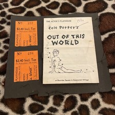 Cole Porter "OUT OF THIS WORLD" Jane Roman/Dorothy Stinette 1956 Playbill NYC