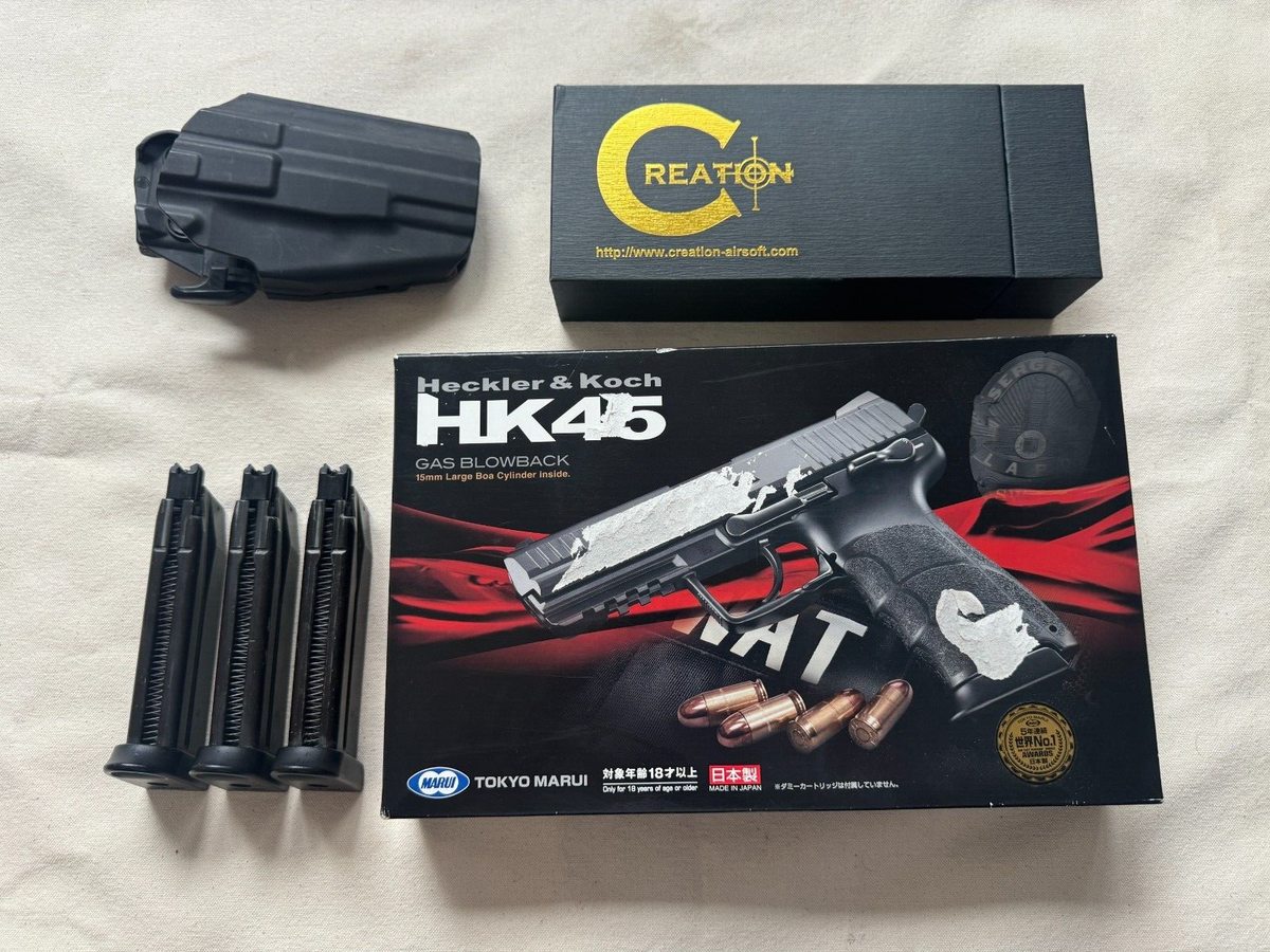 Tokyo Marui HK45 Creation Slide SAI Build with Accessories | eBay