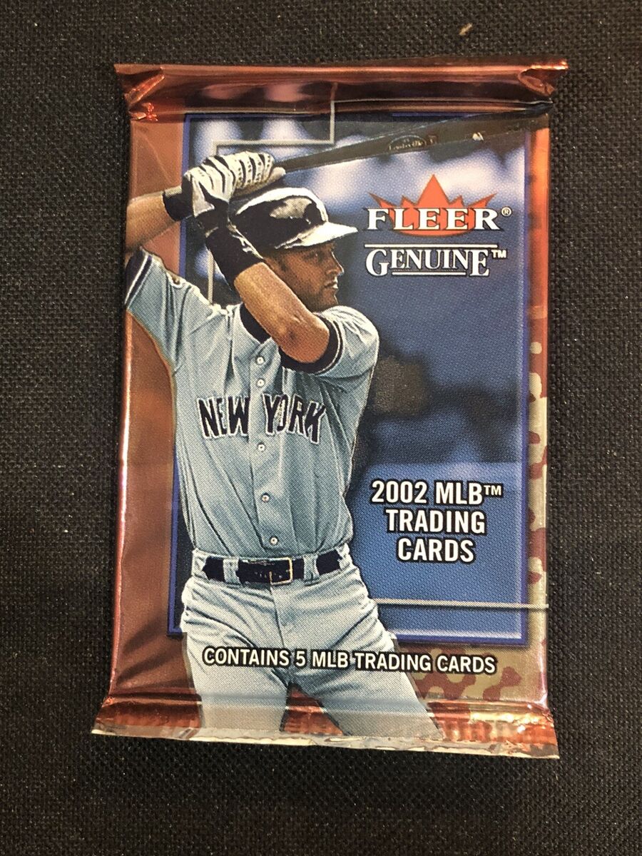 2002 FLEER GENUINE BASEBALL (2) Packs Sealed From Box - Auto Game Used Card  🔥