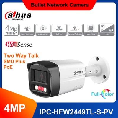 Dahua IPC-HFW2449TL-S-PV 4MP Smart Dual Light Active Deterrence Bullet IP camera
