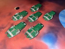 Micro Machines Babylon 5 Lot X6 Narn Transport Ship Space Ship Fleet Rare 