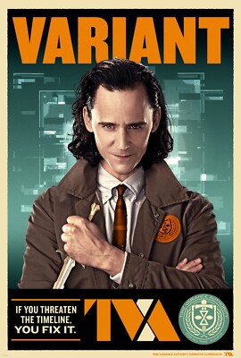 2021 Loki Movie Poster 11X17 Marvel Avengers God of Mischief Mobius Sylvie  