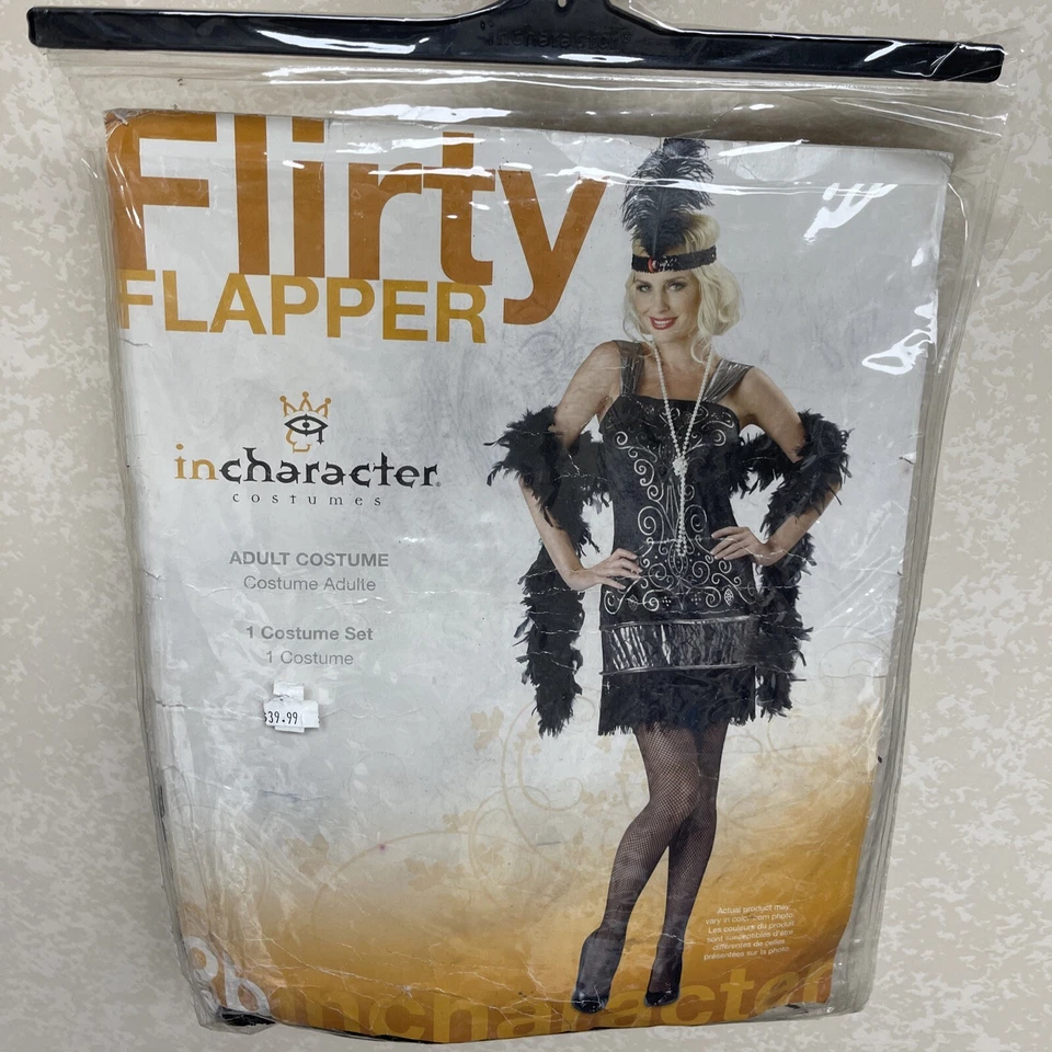 Sexy Adulto Halloween InCharacter Coqueto Flapper Rugiente Años 20 Disfraz Mediano Foto 2 de 4
