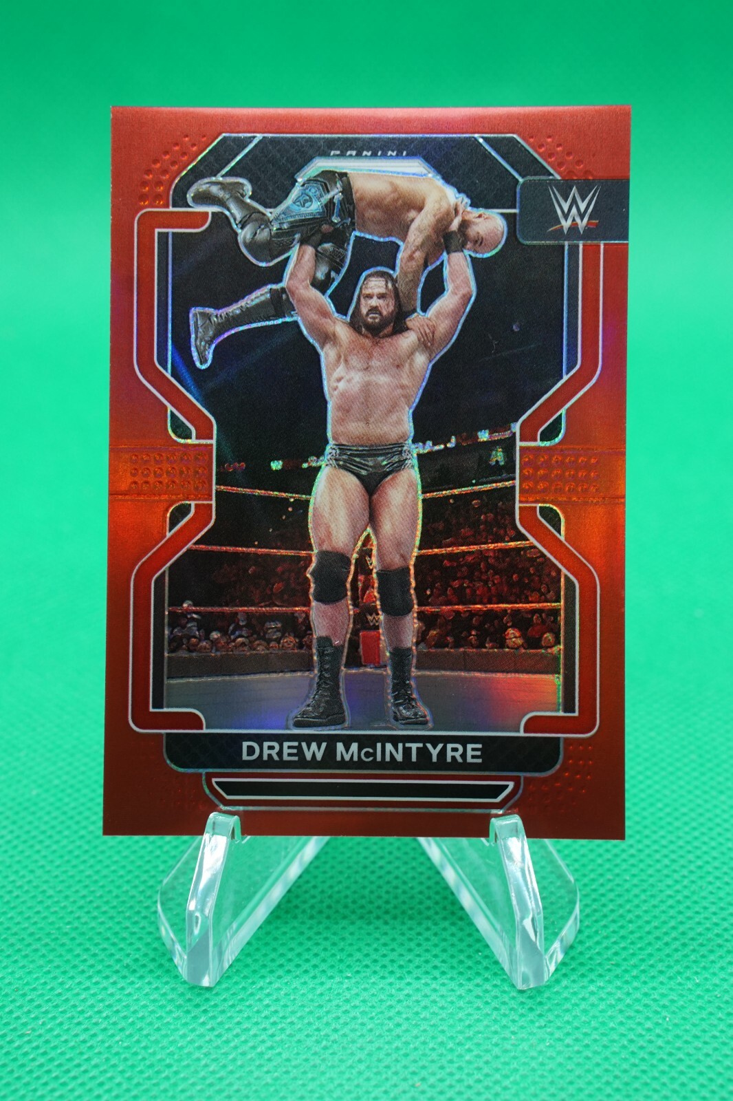 2022 Prizm WWE Base Vertical Prizms Red SP /299 #155 Drew McIntyre SmackDown TU1