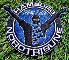 Alter Aufnäher Hamburg + TILL I DIE + Fan Kutte Patch Block Weste 90er Sammler