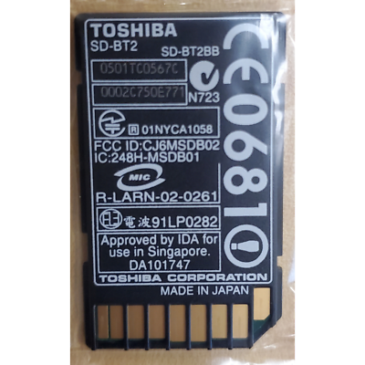 Qty 2 Toshiba Bluetooth Radio SD Card - PA3271U - Toshiba SDIO