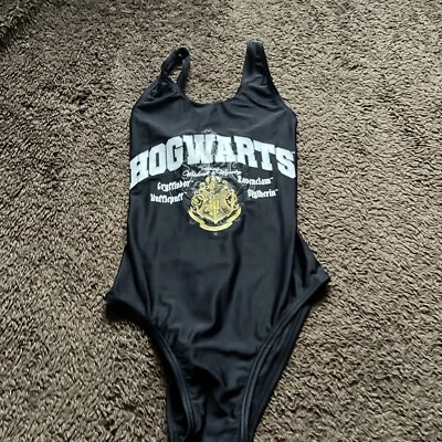 BNWT Harry Potter @M&S Girls Age 14-15 Black Multi Swimming Costume