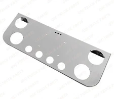 QSC Trucks Stainless Steel Rear Center Light Panel w/ 4" and 2" Round Cutouts