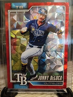 2026 Topps Series 2 #543 Jonny DeLuca Red Diamante Foil #5/5 SSP Tampa Bay Rays