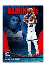 Desmond Bane 2022-23 Donruss Optic Raining 3s Red Wave #5 Memphis Grizzlies