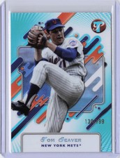 Tom Seaver Aqua Refractor #/199 | 2025 Topps Pristine | #162 New York Mets