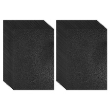 20 Sheets 2mm Glitter Foam Sheet, 16" x 12" Black Sparkle EVA Paper