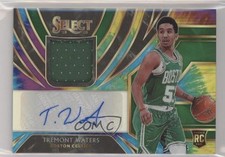 2019-20 Panini Select Rookie Jersey Tie-Dye Prizm 7/25 Tremont Waters Auto 2r7