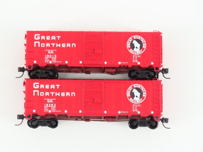 #ad LOT of 2 N Scale InterMountain GN Great Northern Railway Box Cars #19015 $25.95