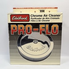 Edelbrock Pro-flo 1208 10 Chrome Air Cleaner Nos Vintage Performance Edelbrock Pro-flo 1208 10 Chrome Air Cleaner Nos Vintage Performance