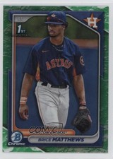 2024 Bowman Chrome Prospects Lunar Glow Refractor Brice Matthews #BCP-69 1k9t
