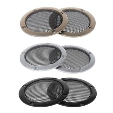 2PCS Speaker Grills 3" Protective Subwoofer Frame Grille Cover Steel Mesh Decora