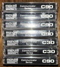 Maxell Professional Industrial Communicator Series 3x C90 4x C30 Cassette Tapes
