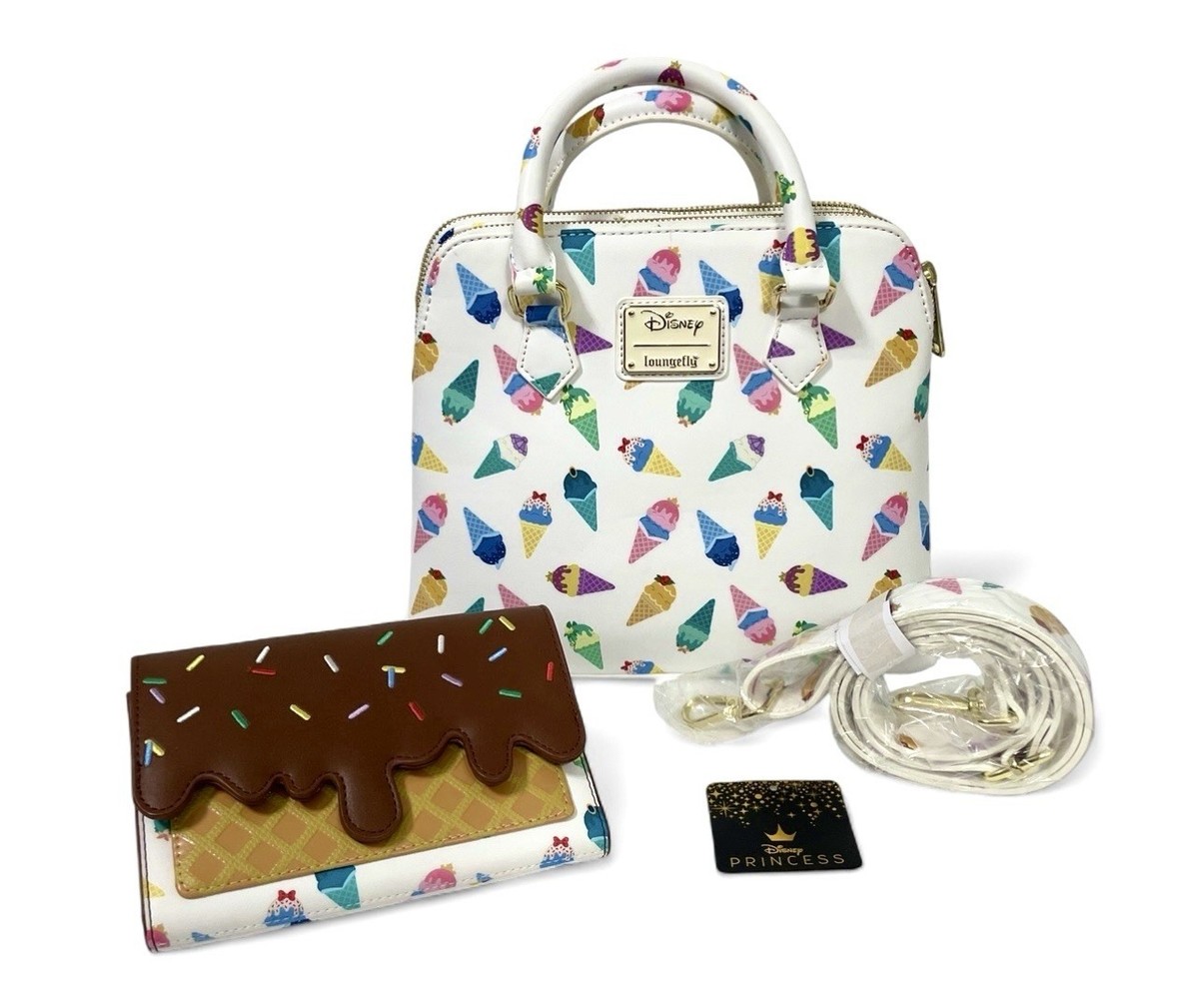 Loungefly Disney Princess Ice Cream Icon Satchel Crossbody Purse