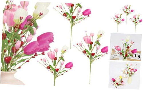 Valentine’s Day Gifts 3 Pack Artificial Valentines Day Decorations Pink Heart
