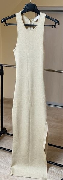 Women Michael Kors Dress Gold Stretch XXS