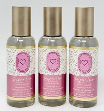 3 BATH BODY WORKS AROMATHERAPY INSPIRE LOVE ROSE VANILLA OIL PERFUME MIST SPRAY