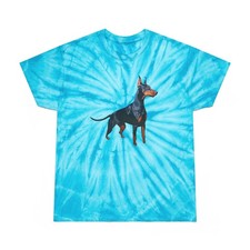 Doberman Pinscher Unisex Tie-Dye Tee, Cyclone