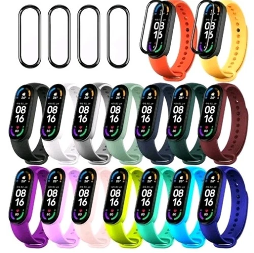 BANGTING 20 Pieces Strap Replacement Compatible with Xiaomi Mi Band 7/6/5 and Mi