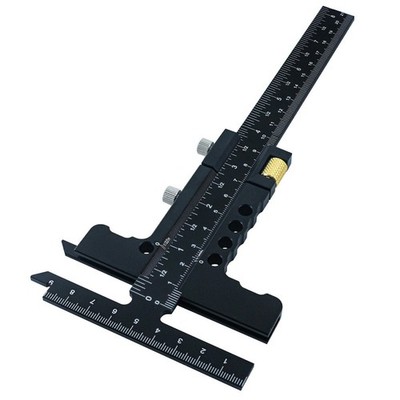 Schiebe-T-f?rmiges Aluminium-Holzbearbeitungslineal f��r pr?zises Messen f��r