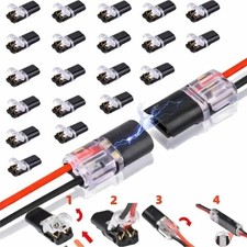 100PCS Waterproof Electrical Connector Car Automotive Wire Plug Terminal LOT