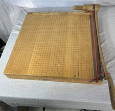 Vintage INGENTO 18"x18" Paper Cutter 1152 Ideal School Supply USA Cast Iron
