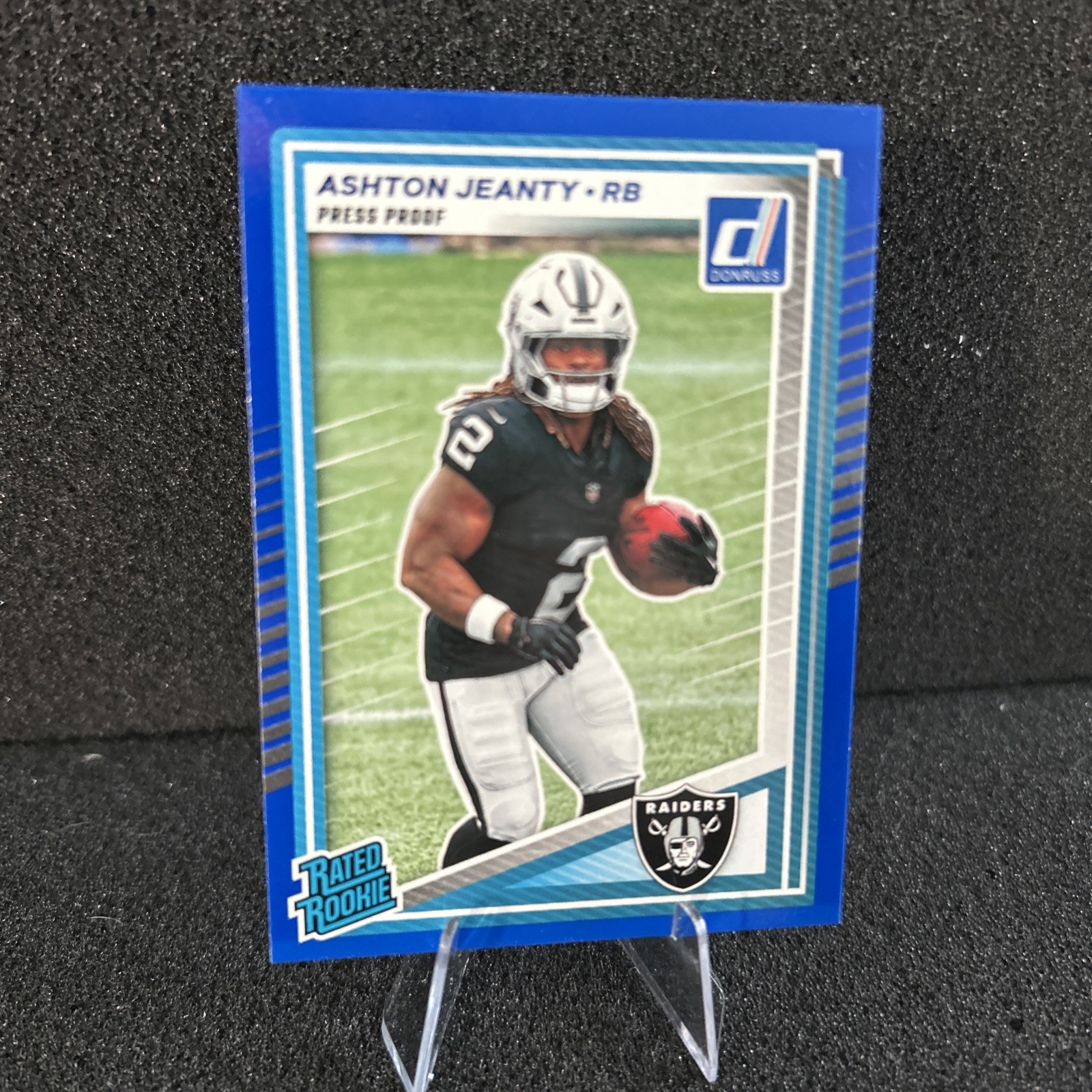 2025 Panini Donruss - Rated Rookie Ashton Jeanty #305 Press Proof Blue (RC)🔥