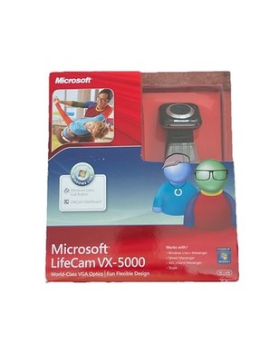 Microsoft LifeCam VX-5000. #1033, Mod.1365 Compatible With Windows 7-Vista Or XP