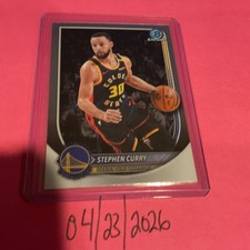 Topps 2025 Bowman Chrome Stephen Curry BCV-115 Golden State Warriors NBA Card