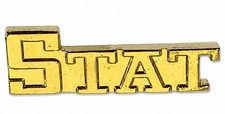 STAT Chenille Pins Gold varsity letter jacket Team Coach Lapel