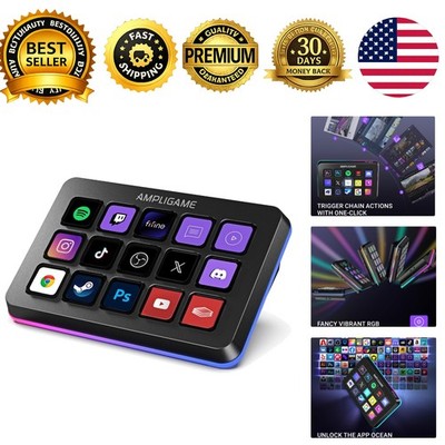 FIFINE Stream Controller D6 15 Macro Keys Streaming Keyboard for OBS Twitch