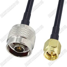 SMA Male to N Male Plug Straight Connector Lot RF Pigtail Jumper RG58 Coax Cable