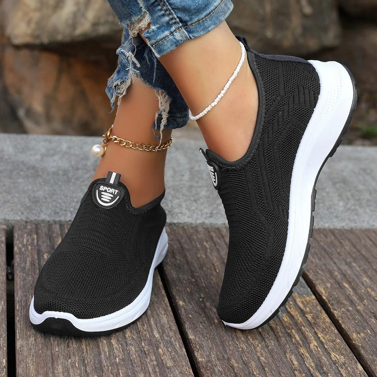 Breathable White Casual Comfortable Vulcanized Shoes