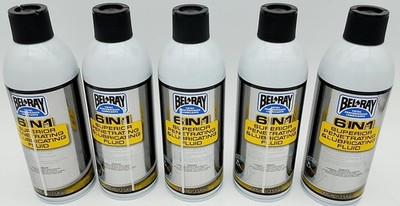 36,25 /l Bel-Ray 6 in 1 Allzwecköl Schmiermittel Reiniger 5 x 400 ml Spray 6in1