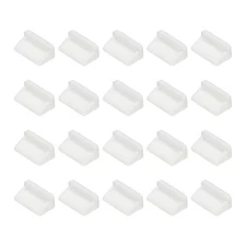 0.5 Inch USB Type A Dust Plug, 20 Pcs Anti Dust Plug Cover Female End, White