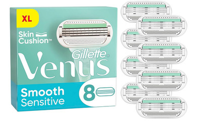 Gillette Venus Smooth Sensitive 8 Rasierklingen Damen Ersatzklingen 3 Klingen