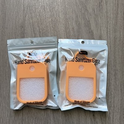 Lot Of 2 Orange B-Pure Hand Sanitizer Cases