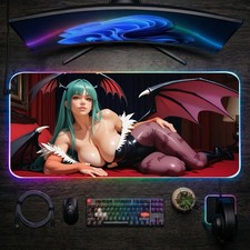 Morrigan Aensland RGB LED Desk Mat   Darkstal...