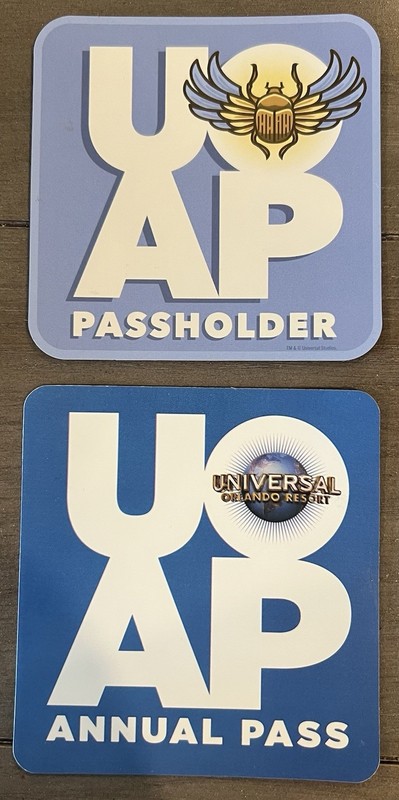 Universal Orlando Annual Passholder Magnets Lot Of 2 Blue Rays Mummy Scarab